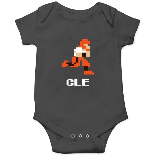 Discover 8 bit Clev eland Football 1 Onesies