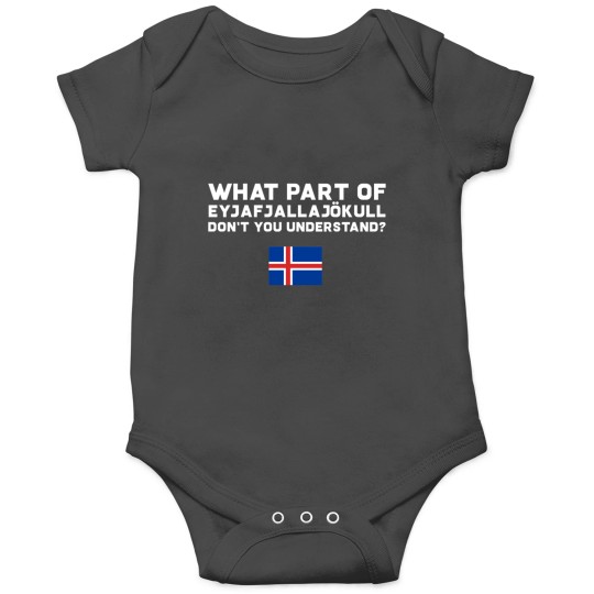 Discover Funny Volcano Iceland Onesies