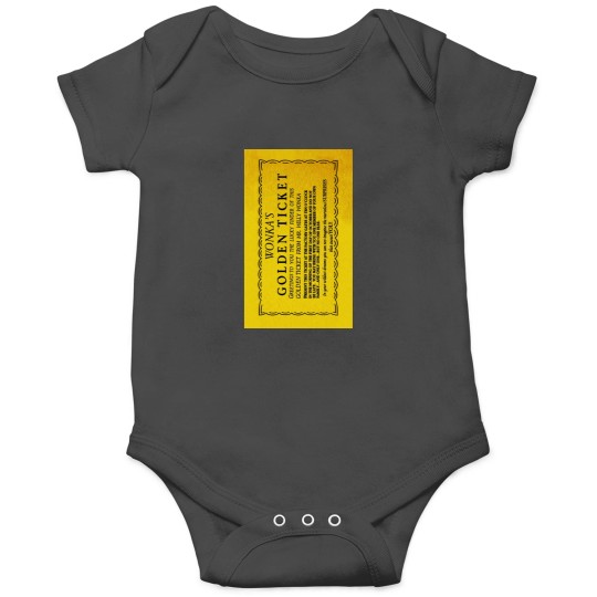 Discover Wonka Golden Ticket Onesies