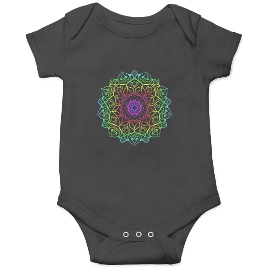 Discover Multicolor Intricate Mandala Design Onesies