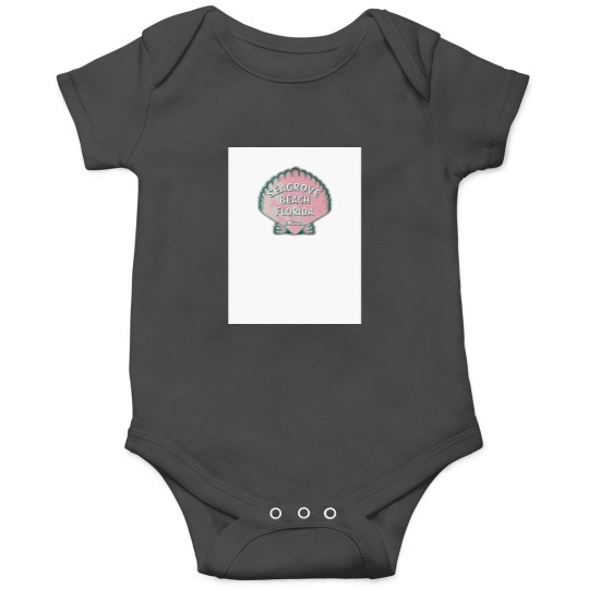 Discover Seagrove Beach Florida 30A Vintage Shell 30 A Baseball ¾ Sleeve Onesies