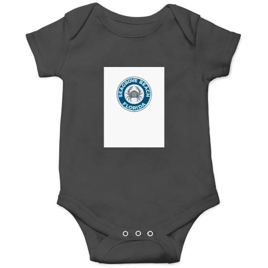 Discover Seagrove Beach Florida Crab 30A 30 A Emerald Coast Walton County Baseball ¾ Sleeve Onesies
