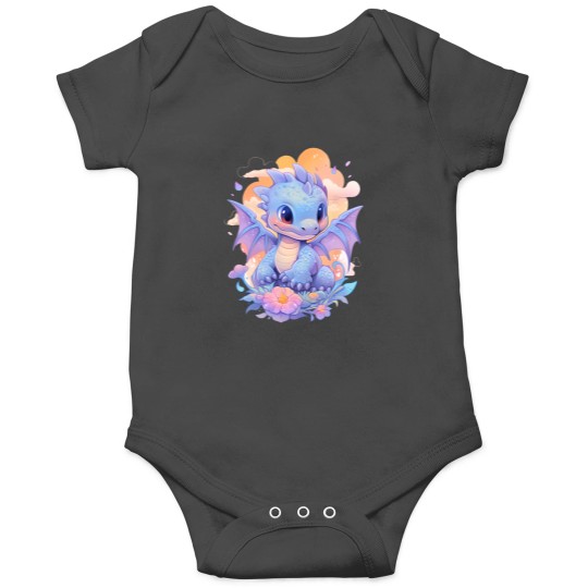 Discover cute dragon funny dragon lover baby Onesies