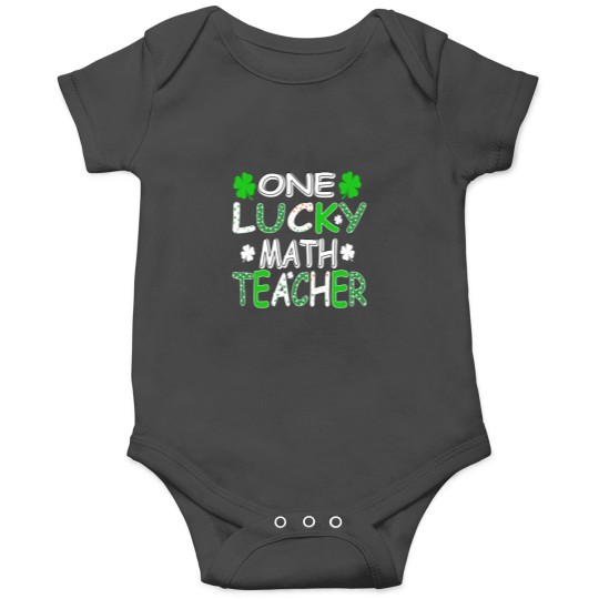 Discover One Lucky Math Teacher Patrick’s Day Premium Onesies