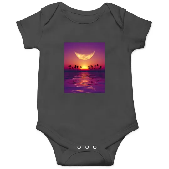 Discover big moon  georgia okeeffe pink moon over water140 Onesies