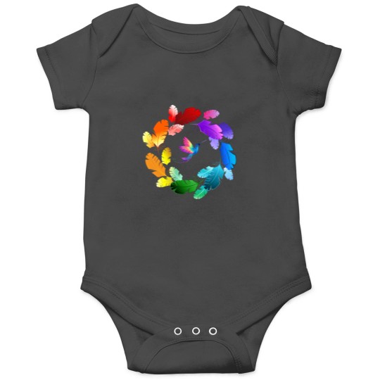 Discover A Colorful Bird Showing Beauty of Colors Sticker Onesies