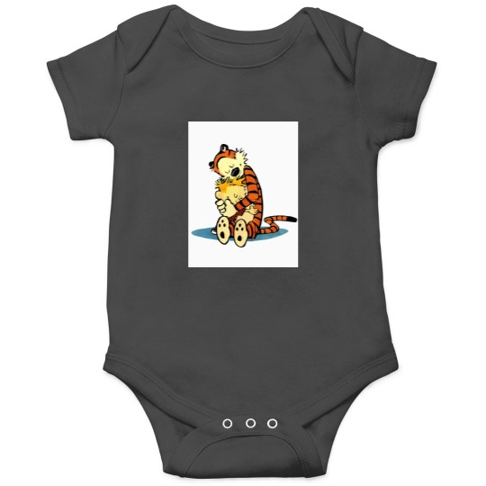 Discover calvin and hobbes cartoon hug kzl Onesies