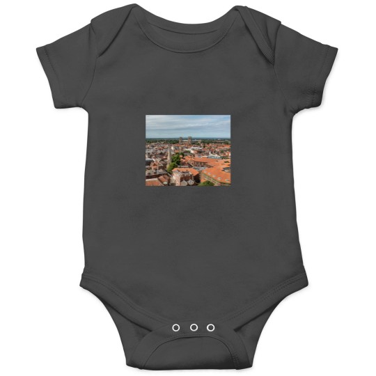 Discover York UK Roofs and York Minster Cathedral Aerial Photo North Yorkshire in SummerT Onesies