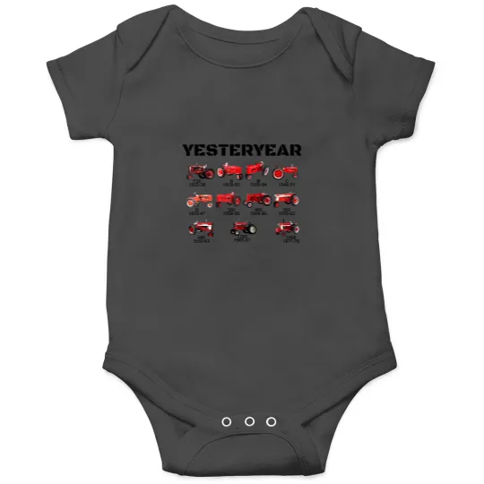 Discover vintage red tractor yesteryear Onesies