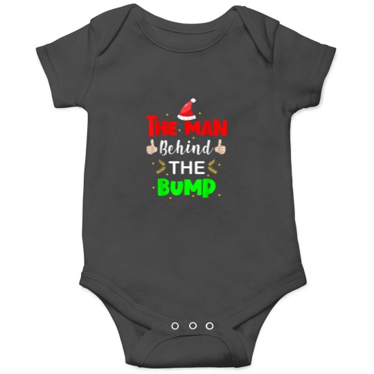 Discover Man Behind Bump Funny Christmas Pregnancy Husband Dad 2020 Onesies