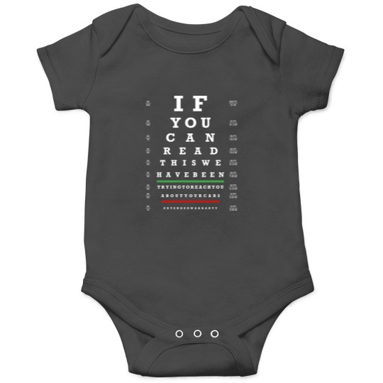 Discover Snellen Warranty Onesies