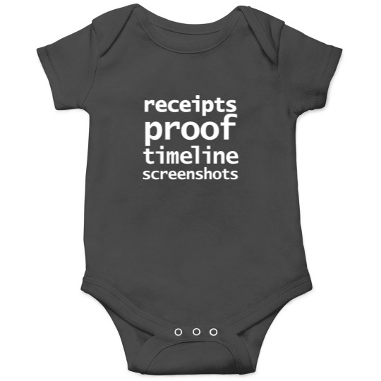 Discover Receipts Proof Timeline Screenshots Onesies