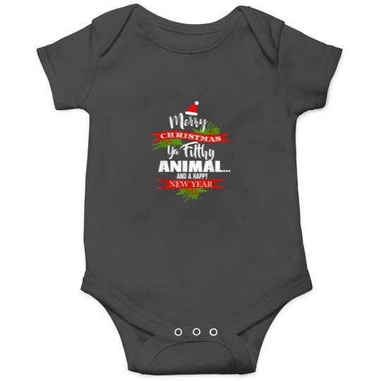 Discover Merry Animals Christmas Ya Filthy Animal Funny Christmas Onesies