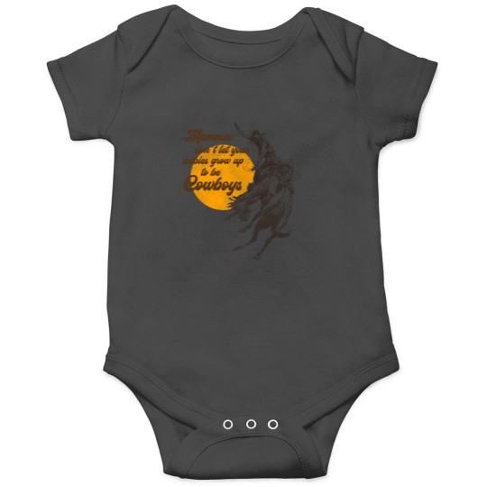 Discover Mammas Don't Let Your Babies Grow Up To Be Cowboys Onesies