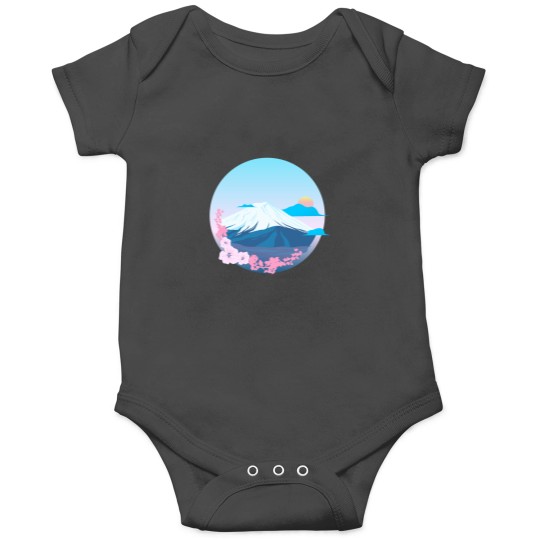 Discover Cherry Blossom and Mountain Fuji Active Onesies