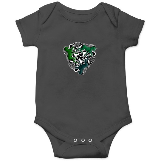 Discover Triquetra Green Horses Onesies