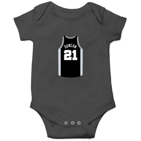 Discover Tim Duncan San Antonio Jersey Qiangy Onesies