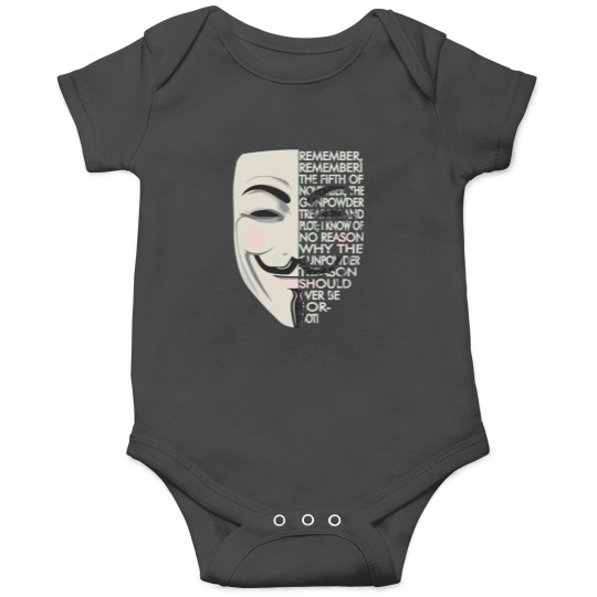 Discover V for Vendetta Typography Onesies