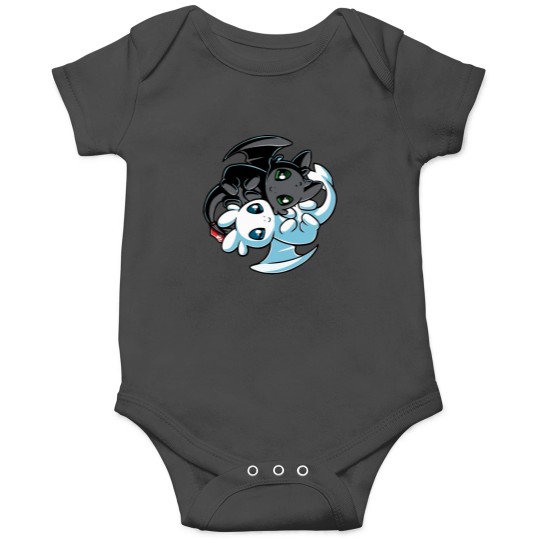 Discover Toothless and Light Fury - How to train your dragon Onesies
