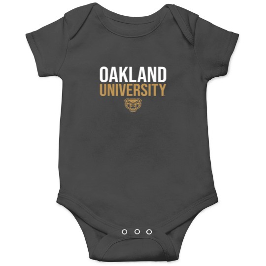 Discover Oakland University Golden Grizzlies Stacked Onesies