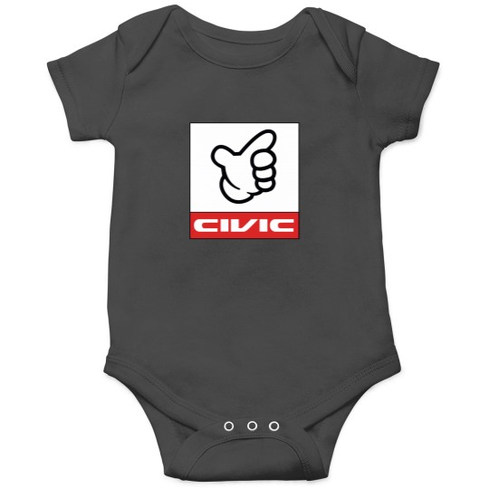 Discover Civic Racing Track Plate s Onesies