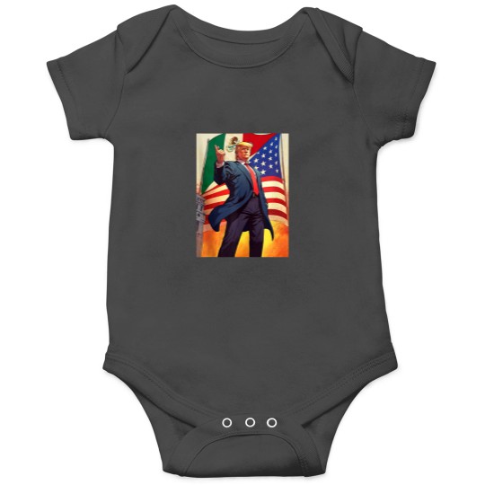 Discover Pro Trump Mexicans for Trump 2024 Flag Onesies