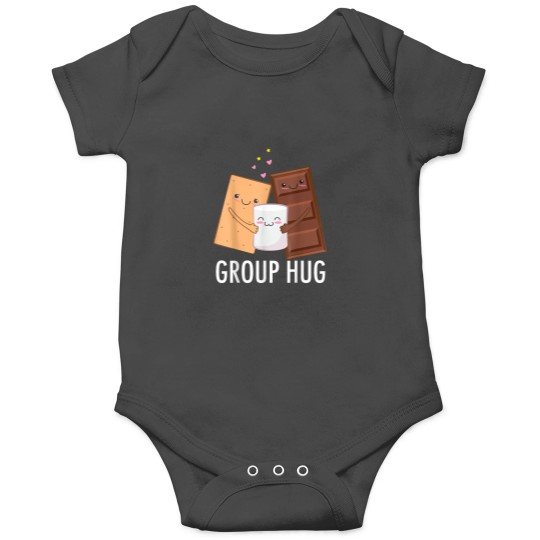 Discover Smores Group Hug Graham Cracker Chocolate Bar Marshmallow Onesies