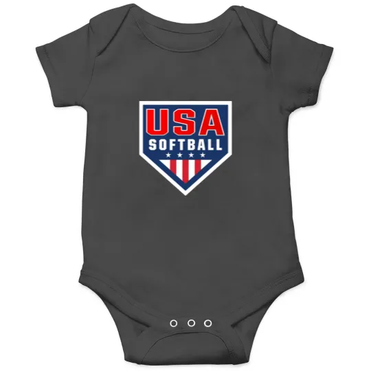 Discover TeamUSA Softball Logo Sticker Onesies