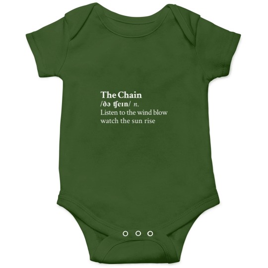 Discover The Chain by Fleetwood Mac Stevie Nicks Aesthetic Minimal Black Onesies