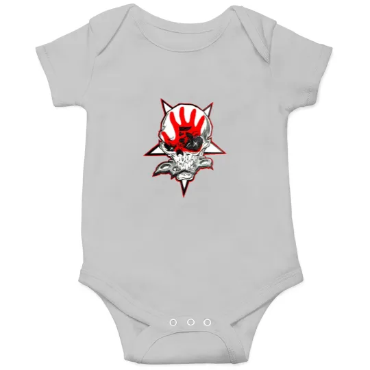 Discover Five Finger Death Punch Logo 5FDP Band Logo Onesies