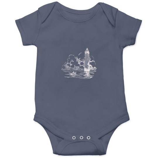 Discover Lighthouse Clouds and Row Boat Onesies