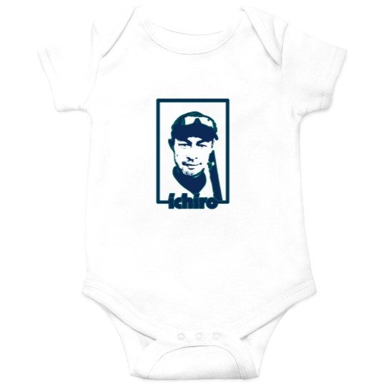 Discover Ichiro - Navy and Teal Stencil Onesies