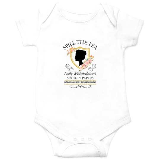 Discover Bridgerto n Spill The Tea Lady Whistledown's Society Papers floral Onesies