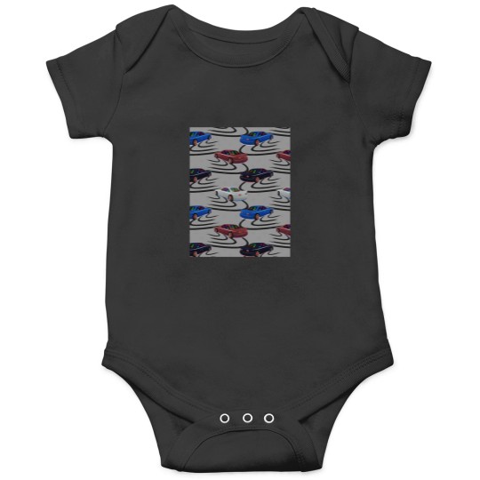 Discover Drifting R33 Car in Drift Pattern Factory Colors Graphic Onesies