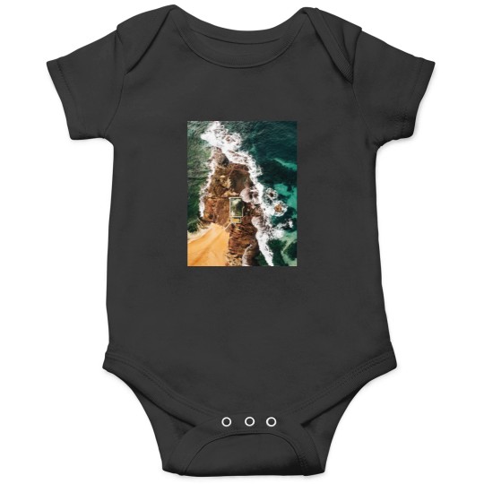 Discover natural pool in manly beach australia Graphic Onesies