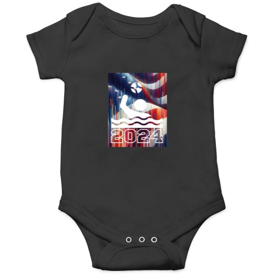 Discover Waterpolo American Flag 2024 Onesies