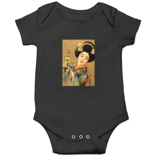 Discover Woman In Blue Kimono - Nippon Shuzo Kabushiki Kaisha 1920 Japan Sake Brewing Co Advertisement 2078 Onesies