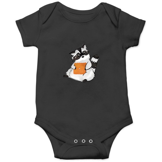 Discover Raccoon Holding A Giant Cheez It Cracker 1711 Onesies
