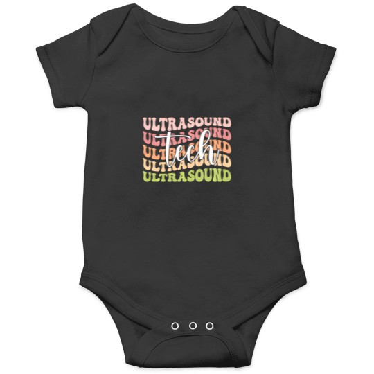 Discover Ultrasound Tech Groovy Ultrasound Technology Onesies