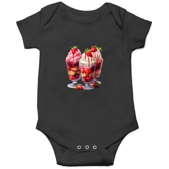 Discover Sweet Indulgence Strawberry Shortcake in Glasses Onesies