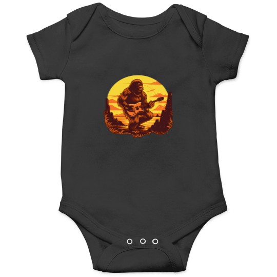Discover Sasquatch Big Footss Rock Music Lover Onesies