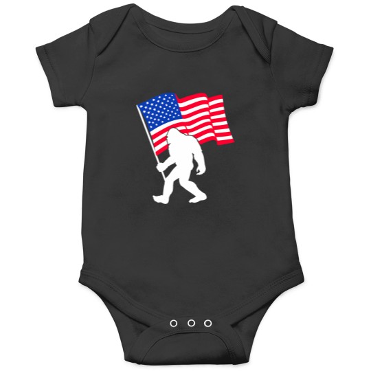 Discover bigfootss weaving USA flag patriotism 4th July Onesies