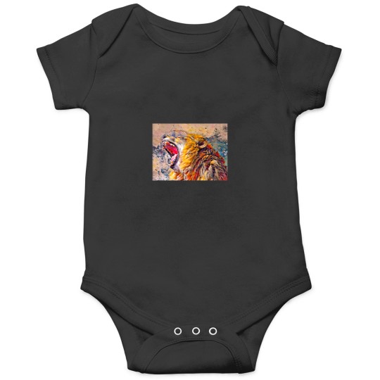 Discover Lion Portrait Oil Paint Filter Onesie