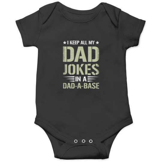 Discover Funny Dad Saying Graphic Vintagess Dad Jokes DadABase Onesies