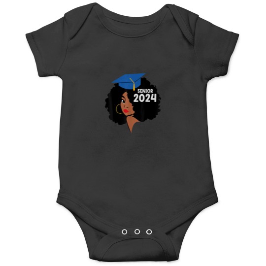 Discover Seniors 24 Class of 2024 Graduation 24 Black Wom Onesies