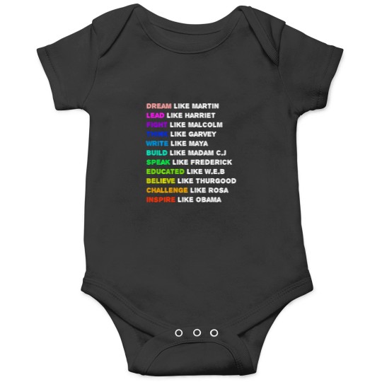 Discover Dream Like Martin Lead Like Harriet Women Black History Gift Onesies