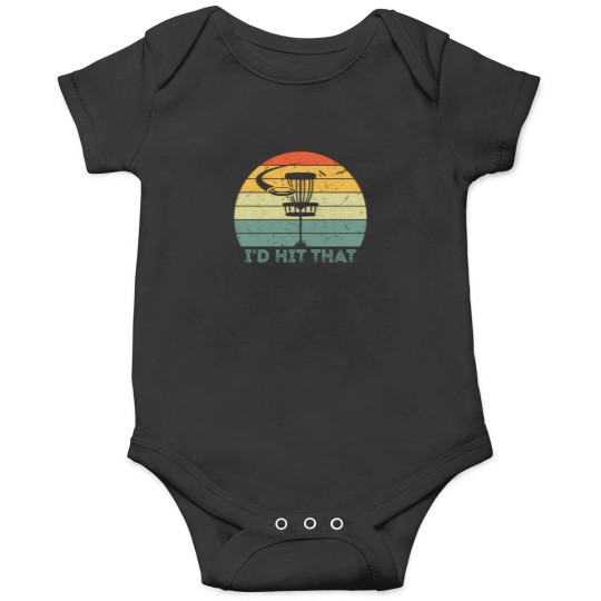 Discover Funny Vintage Disc Golf Frisbee Golf Onesie