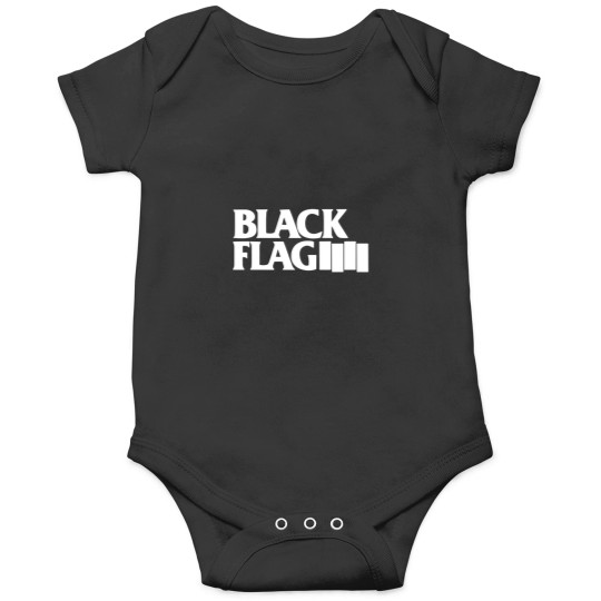 Discover white black flag logo Onesies