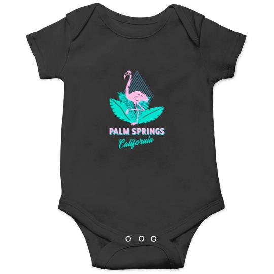 Discover Palm Springs California With A Flamingo - Palm Springs Onesies