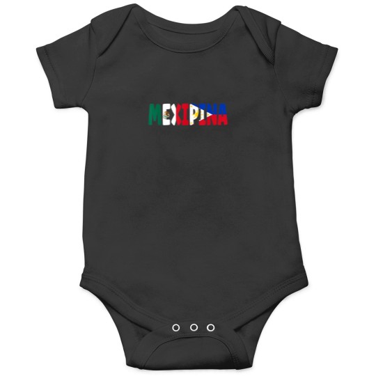 Discover Mexipina Mexipino Mexico Philippines Flag Filipi Onesies